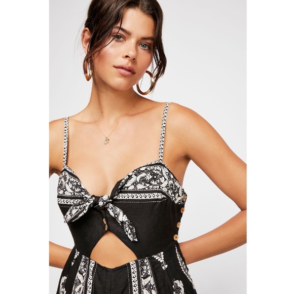 Free People Printed Boho Jumpsuit - Picture 3 of 4